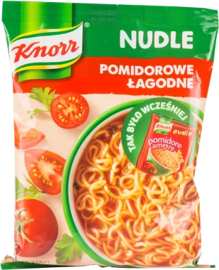 10x Zupa Knorr nudle, pomidorowa łagodna, 65g