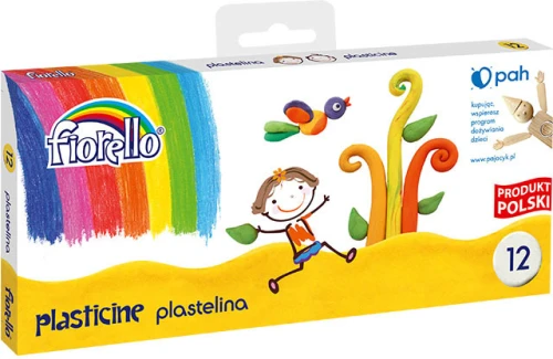 10x Plastelina Fiorello, 192g, 12 kolorów