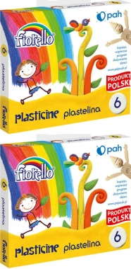 2x Plastelina Fiorello, 96g, 6 kolorów