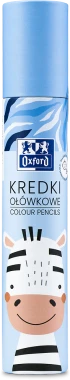 6x Kredki ołówkowe Oxford Kids, w tubie, 12 sztuk, mix kolorów