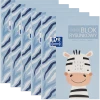 5x Blok rysunkowy Oxford Kids, A4, 20 kartek, biały