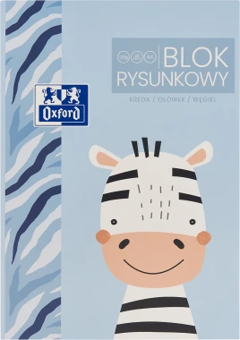 20x Blok rysunkowy Oxford Kids, A4, 20 kartek, biały