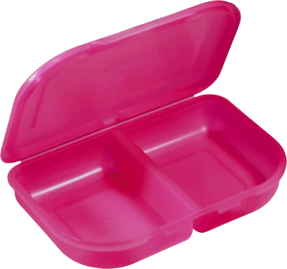 4x Lunchbox Herlitz, 2 komory, 23x15.5x4cm, różowy
