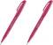 2x Pisak pędzelkowy do kaligrafii Pentel Brush Sign Pen SES15C, 2.07mm, burgund