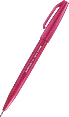 5x Pisak pędzelkowy do kaligrafii Pentel Brush Sign Pen SES15C, 2.07mm, burgund