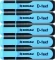 5x Zakreślacz fluorescencyjny Donau, D-Text, ścięta, niebieski