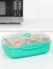 2x Lunchbox brytfanka Sistema Microwave, 1.25l, mix kolorów