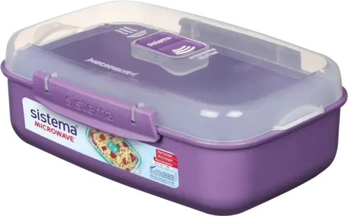 2x Lunchbox brytfanka Sistema Microwave, 1.25l, mix kolorów