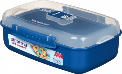 6x Lunchbox brytfanka Sistema Microwave, 1.25l, mix kolorów