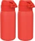 2x Bidon ION8 Red, stal nierdzewna, 400ml, czerwony