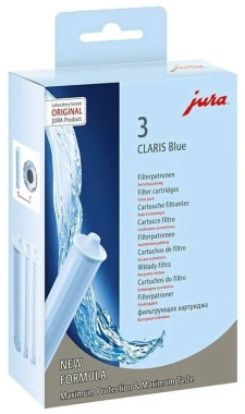 3x Filtr do ekspresu Jura Claris Blue Plus, 3 sztuki, niebieski