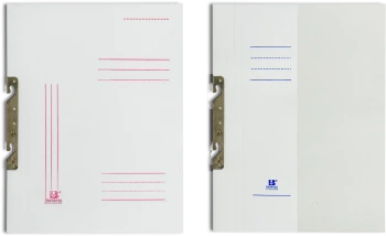 Skoroszyt kartonowy zawieszany Barbara, do 150 kartek, 280g/m2, biały