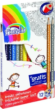 Kredki ołówkowe Fiorello, 6 lub 12 kolorów