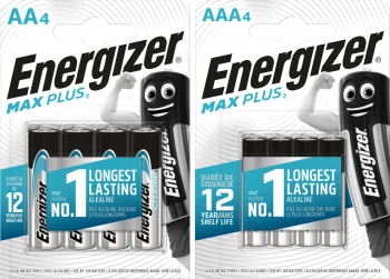 Bateria alkaliczna Energizer Max Plus, 1.5V, 4 sztuki